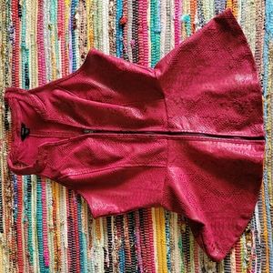 Guess Leather Peplum